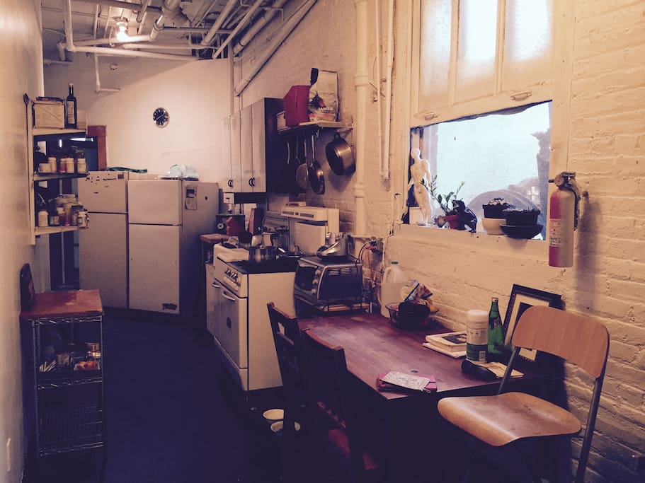 shared living/kitchen space