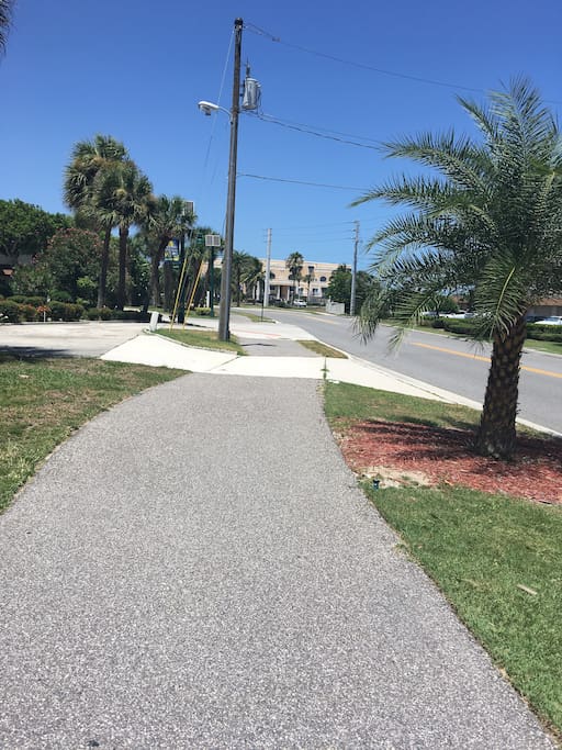 short walk to beach