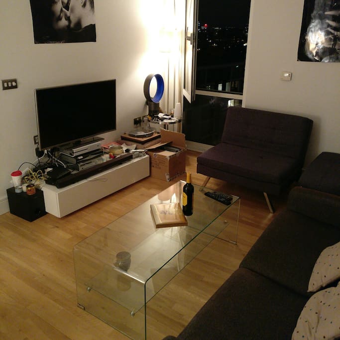 Living Area, TV, Sofabed, Xbox