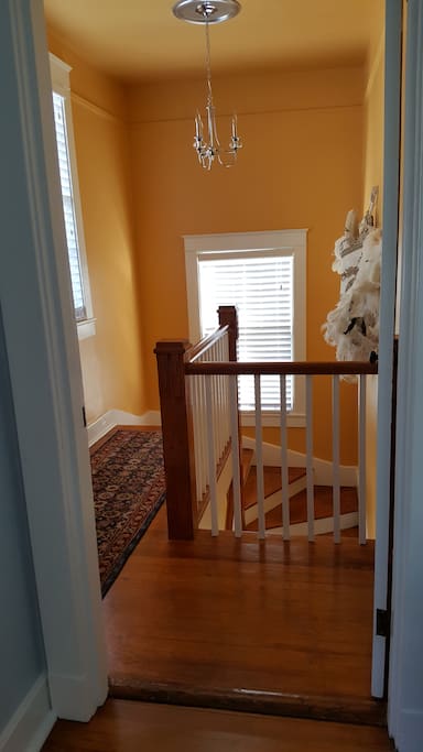 Welcome up the double winder stairs!