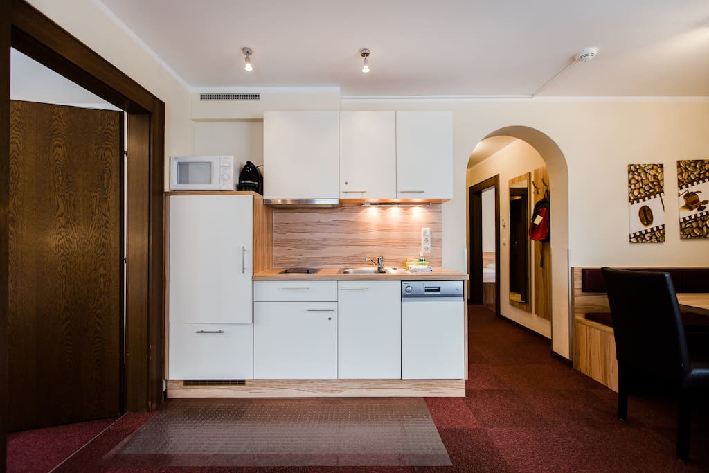 Kitchen and living room