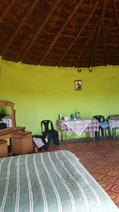 Inside your hut