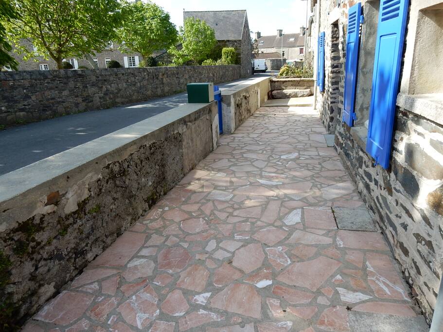 The front patio.