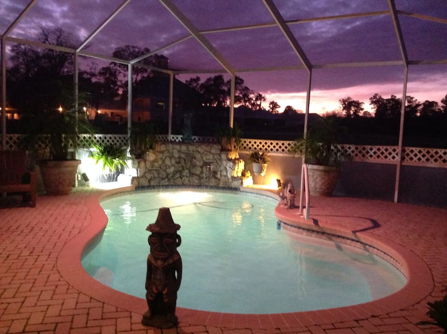 Watch the beautiful sunsets from our patio!