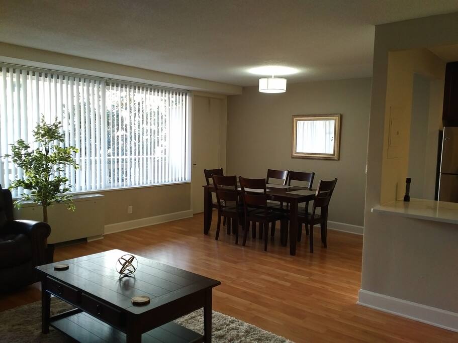 Spacious dining room