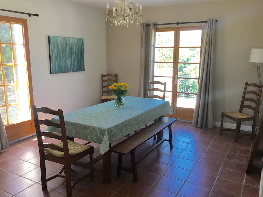 Spacious dining room