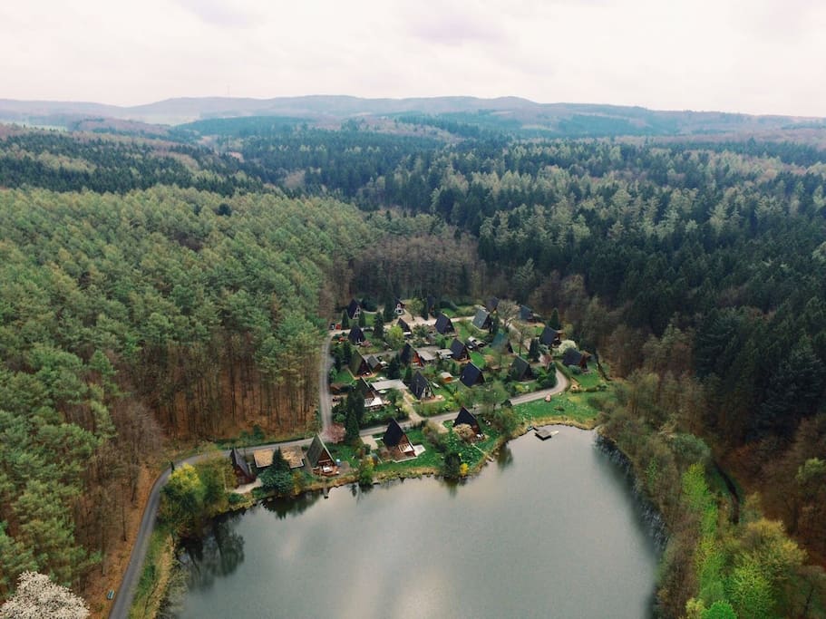 Die Ferienhäuser am Kronensee - seit 1972 ein Naturparadies mitten im Teutoburger Wald