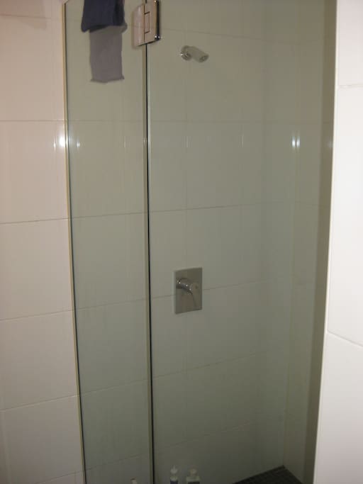 Double headed shower - there is another shower head out of frame
