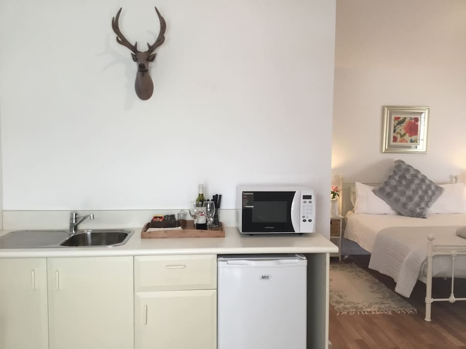Entry and kitchenette