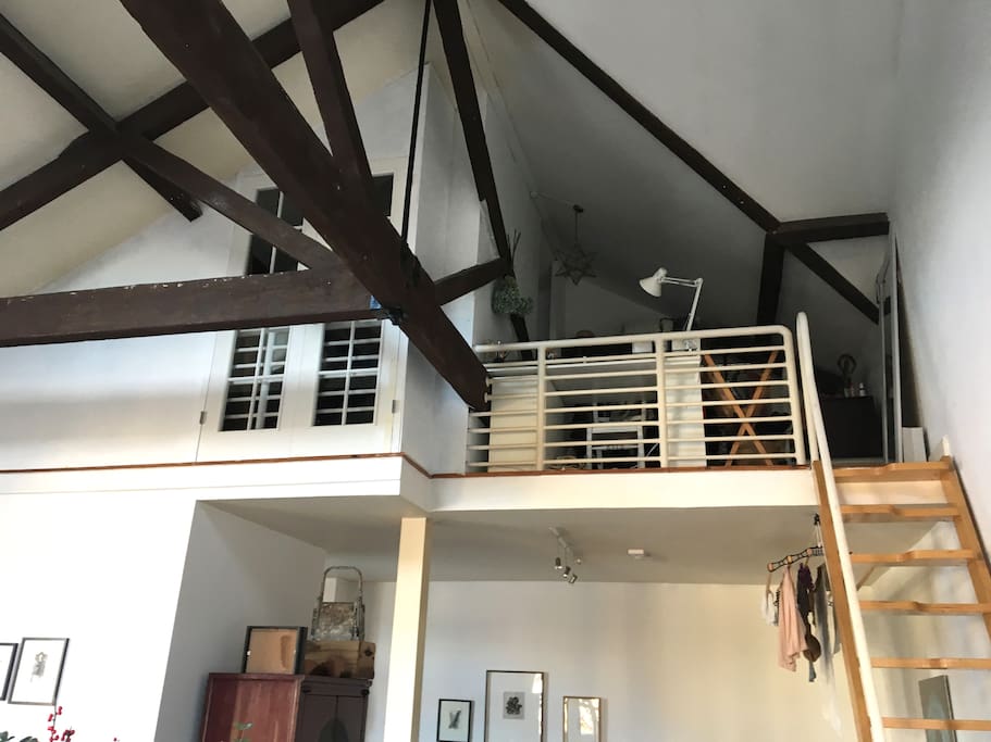mezzanine bedroom, double bed