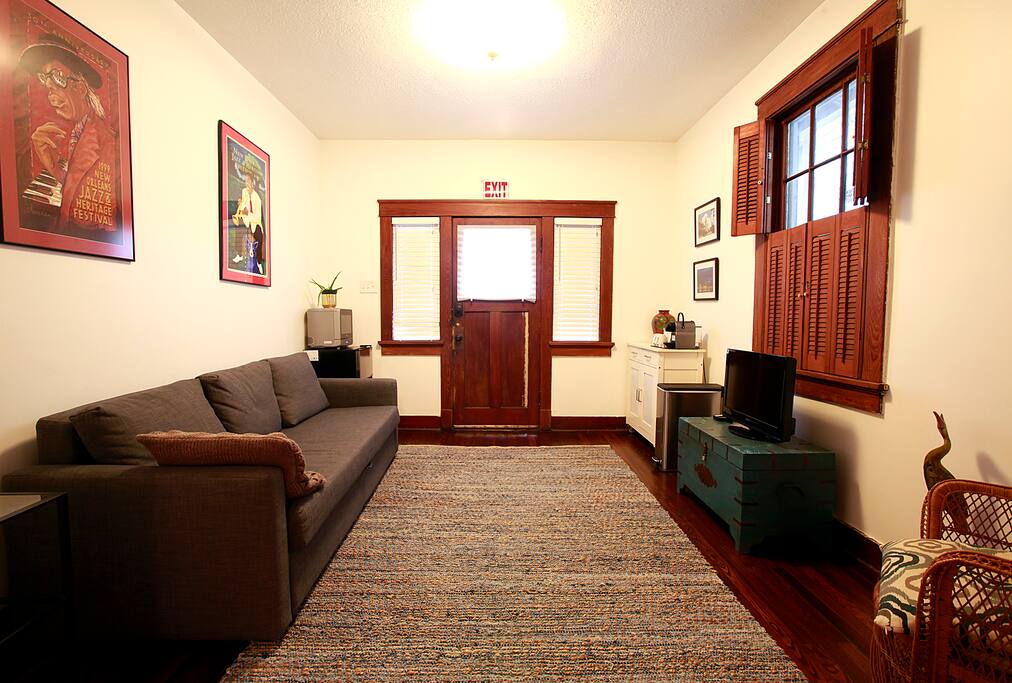 Den with pull out sofa