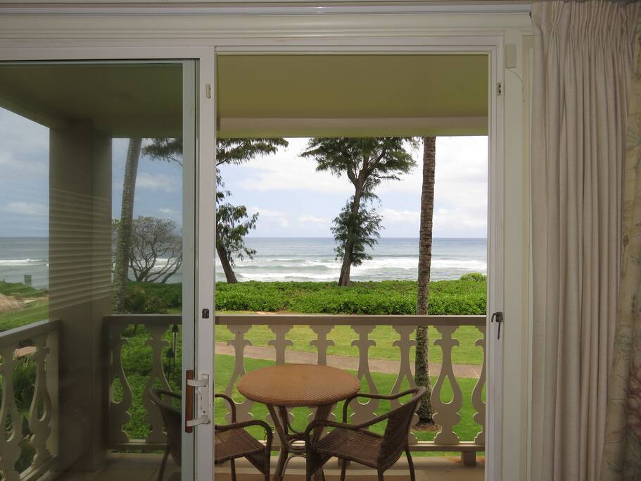 View from inside looking out.