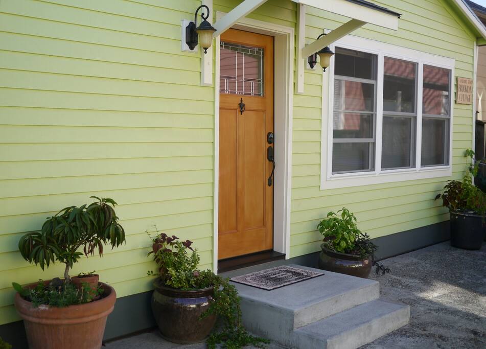 Easy ground level entrance in a one story home.