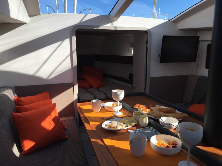 Un petit déjeuner 5 étoiles dans le carré.
