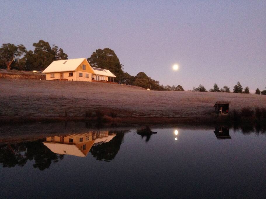 Reflections on the dam