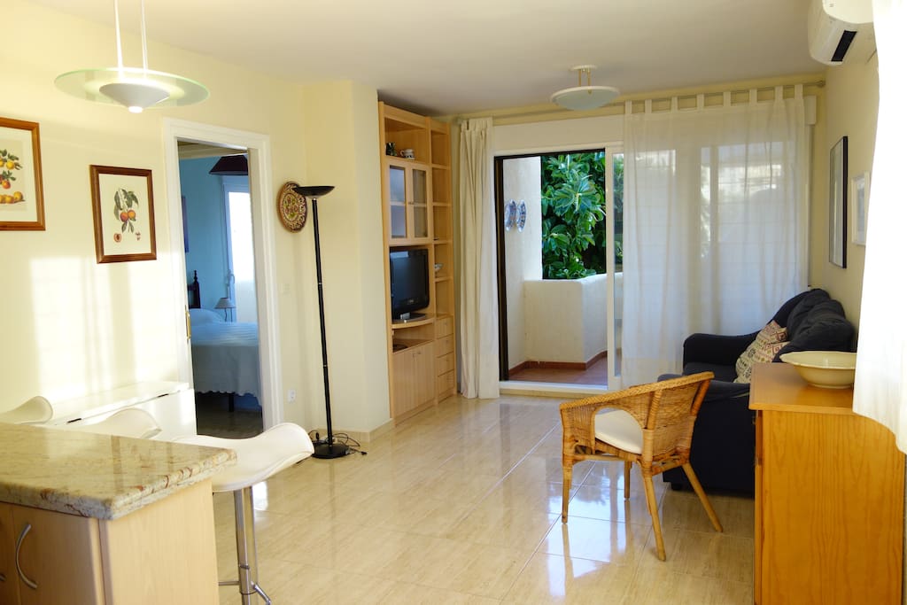 Salón y terraza