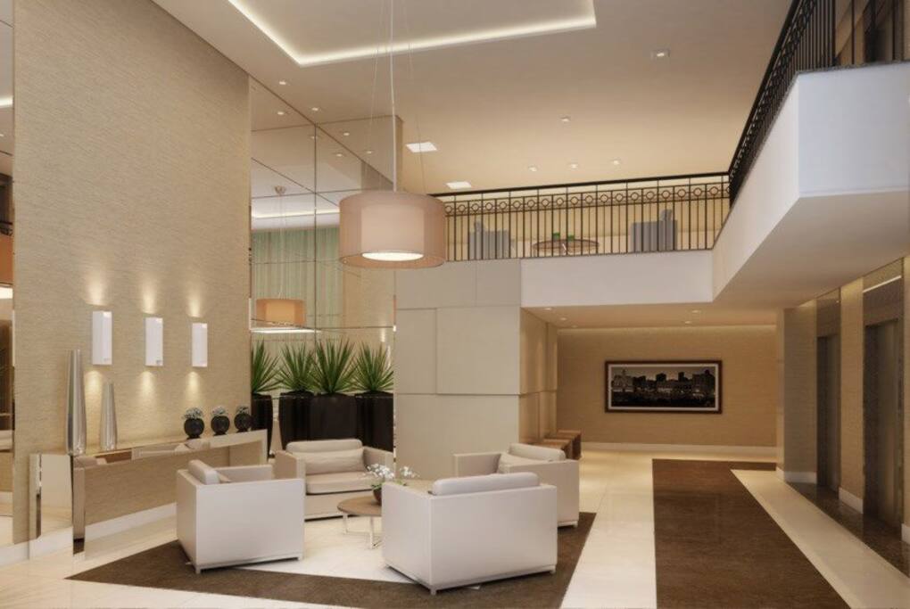 Hall de entrada do edifício Green Center