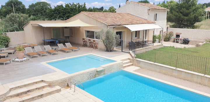 Renovated Country House, Ideal For 3 Families, With Heated Pool, Tennis... - Cavaillon