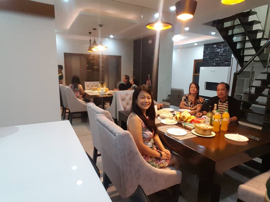 Dining area can sit 6-8 pax