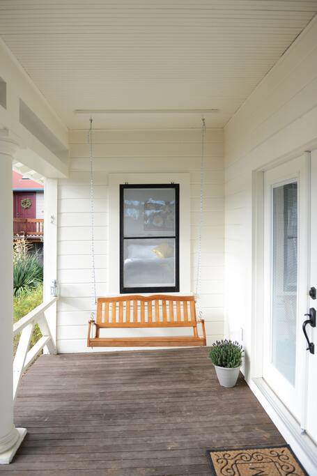Relax with a drink, on the front porch!