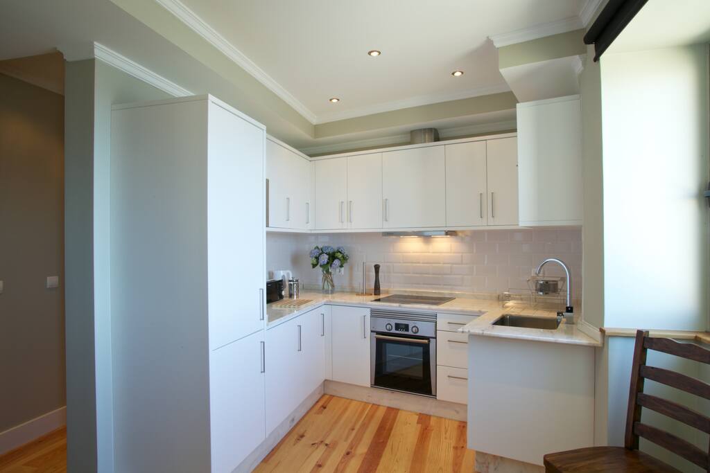 Light spacious modern kitchen