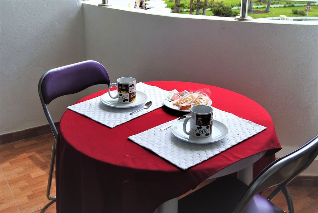 breakfast in the balcony