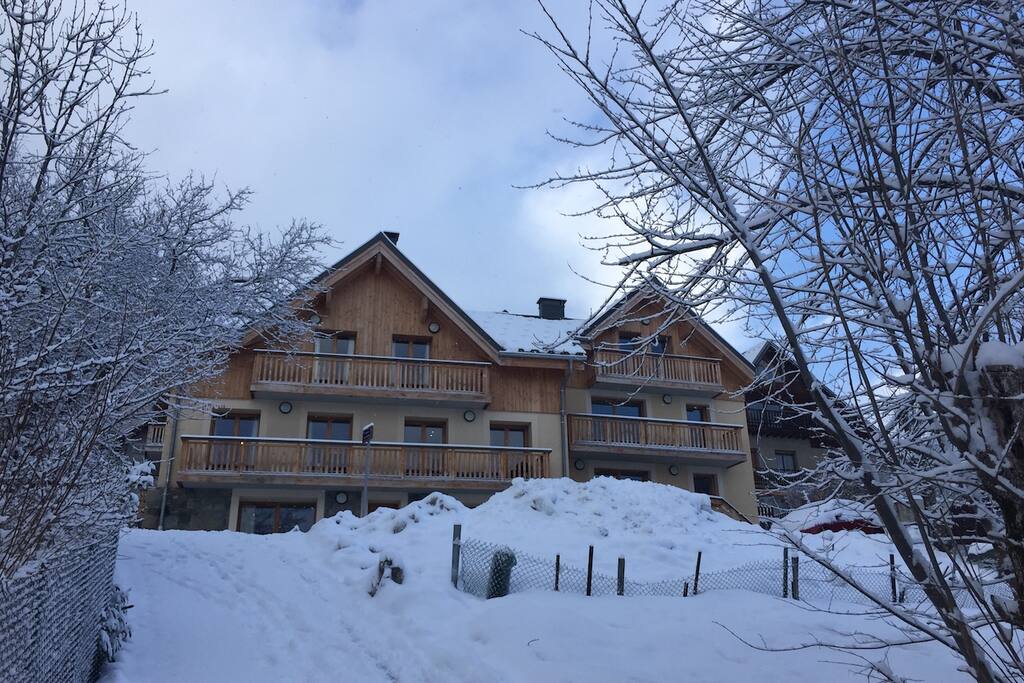 Chalet Galbert (on left) - Feb 2018