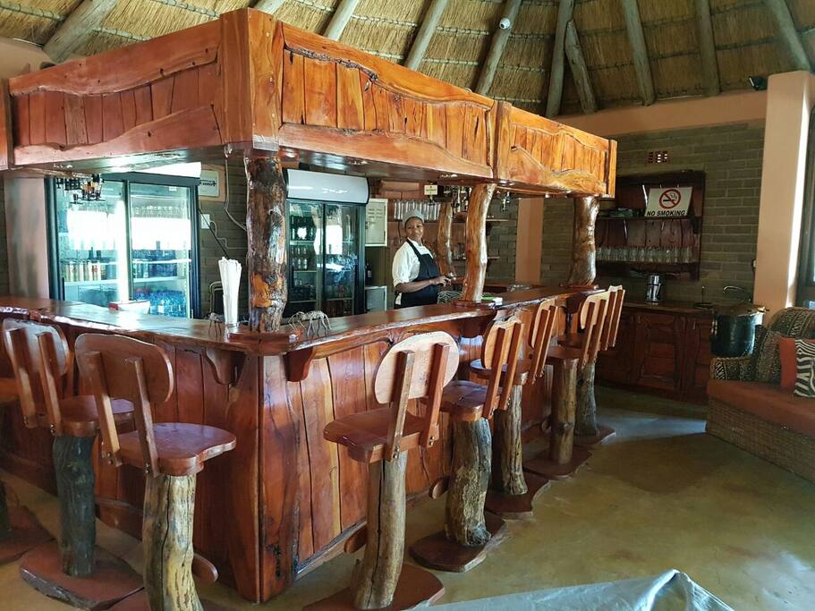 Bar area with pool table