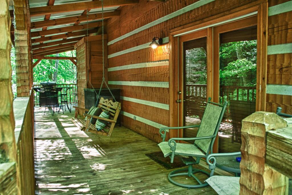 Back porch - faces stream side