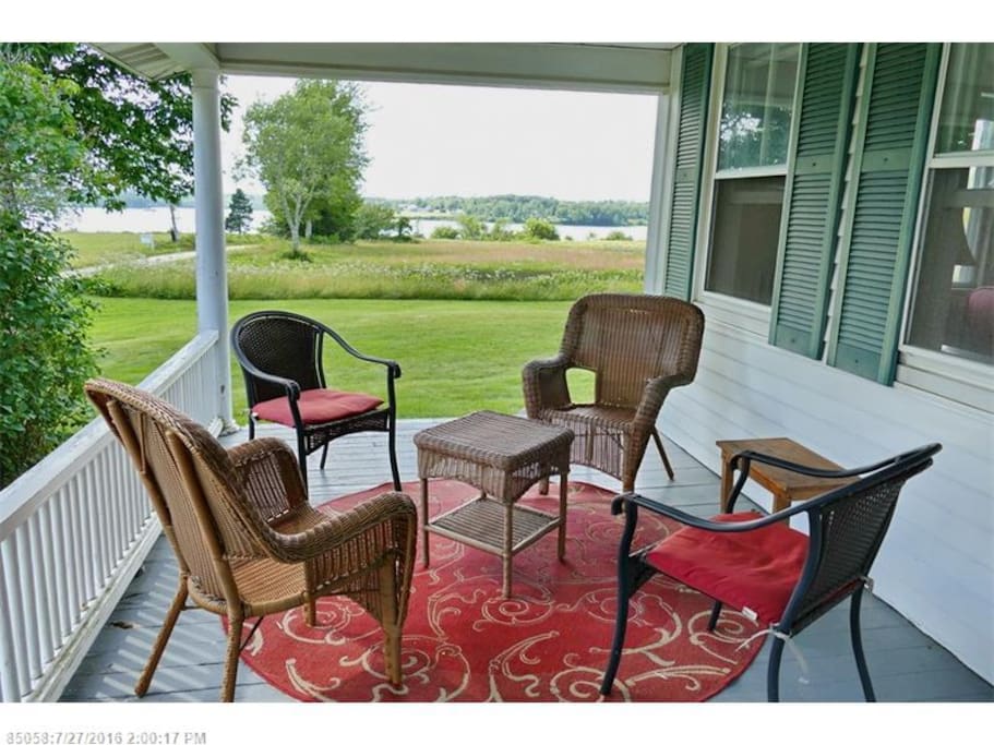 Breeze on the waterfront porch