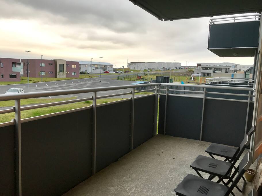 Big balcony.
