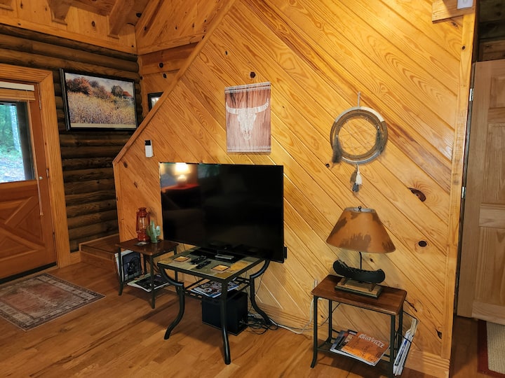 Smart TV with Roku firestick.