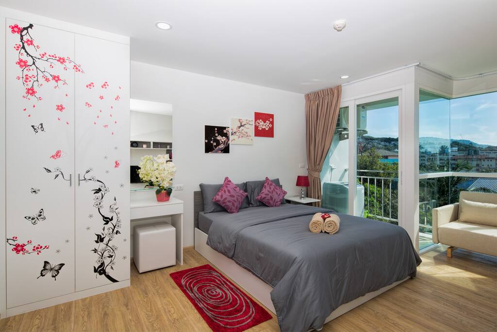 Bedroom with amazing mountain view