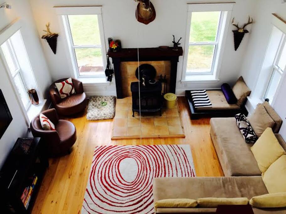 overhead view great room