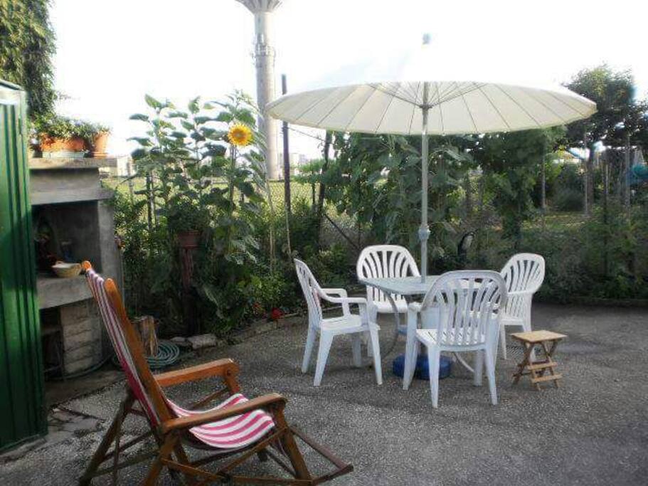 Zona relax all'aperto
