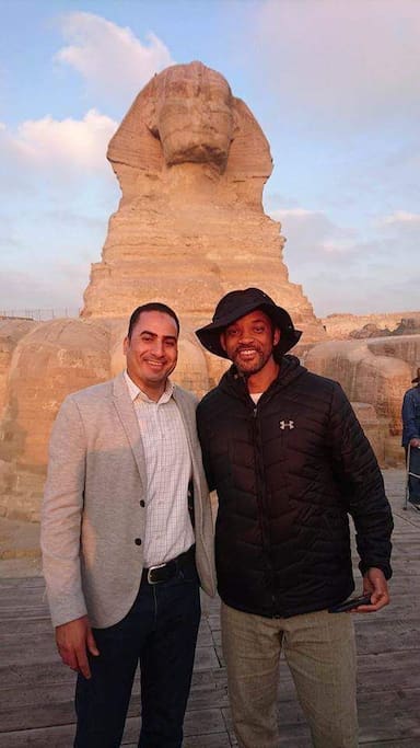we host the most favorite actor in the whole world " Will Smith " to the pyramids with his family