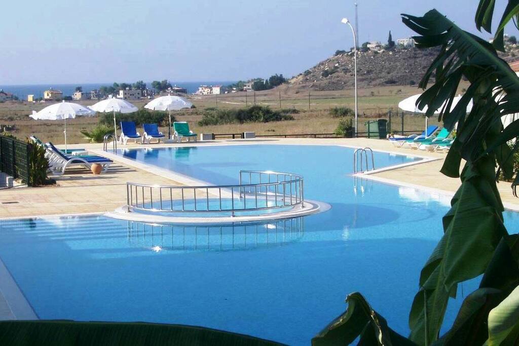 Located next to this beautiful pool