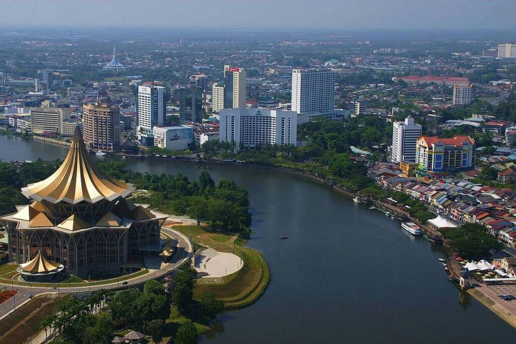 A Bird's View of Kuching City