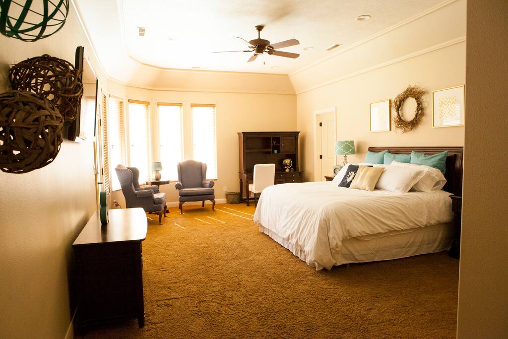Enormous Master Bedroom with spa-like bathroom