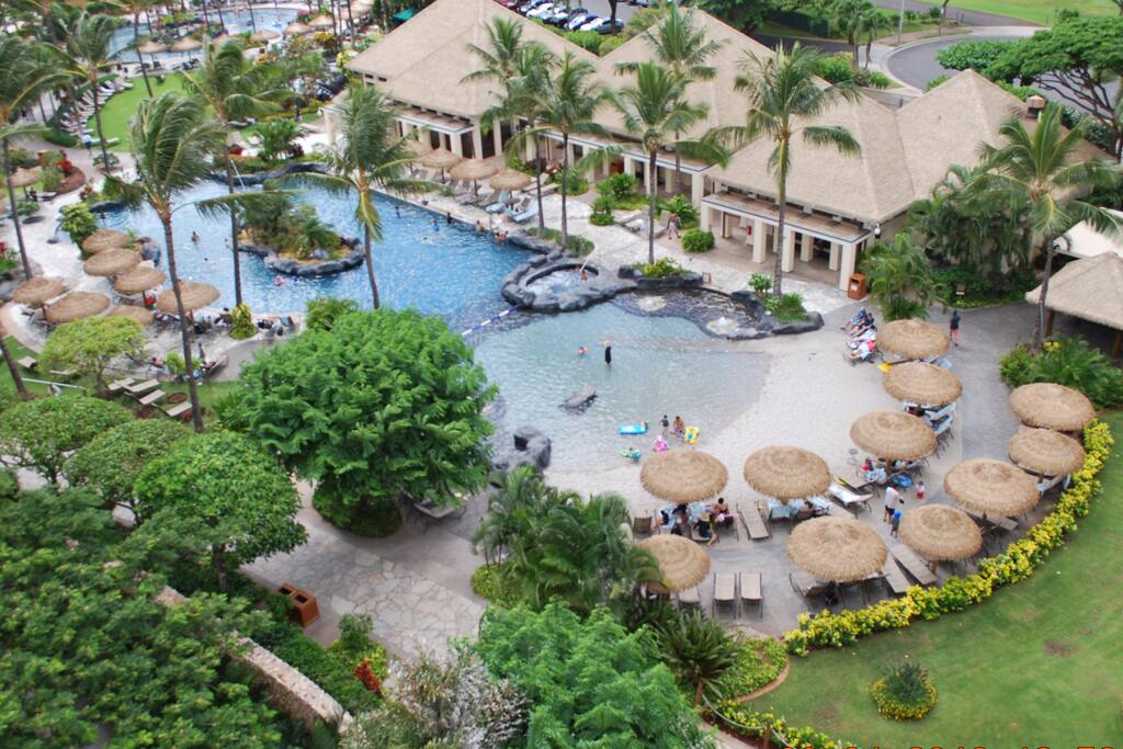 One of several pools