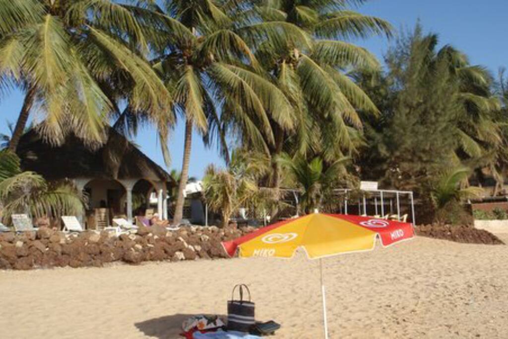 La plage à 150 m