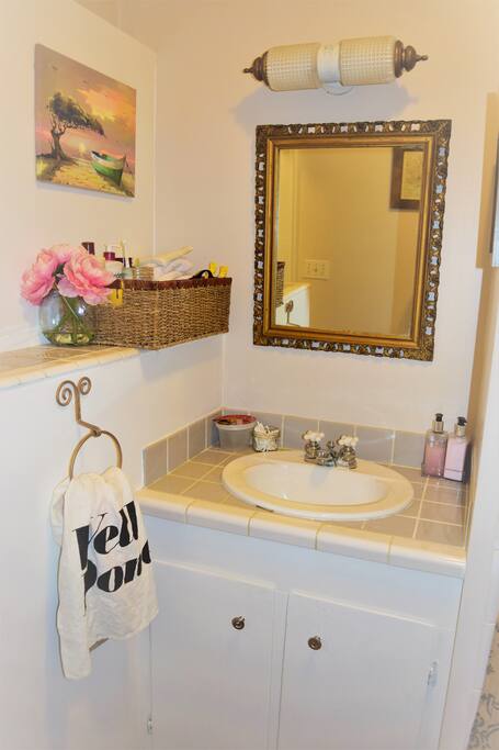 Bathroom with personality.