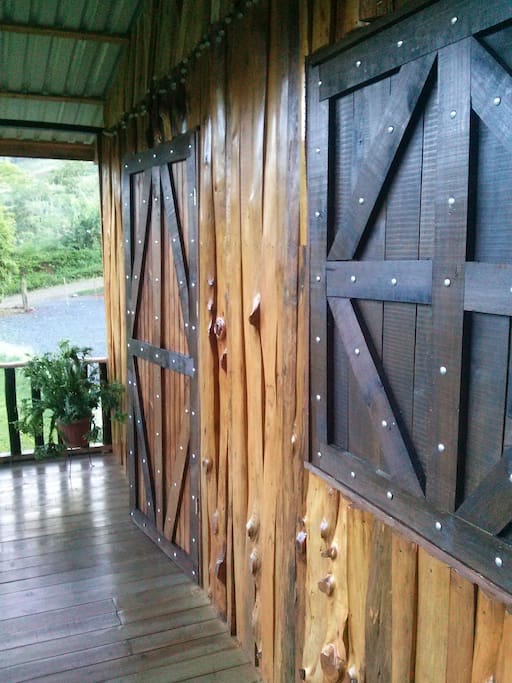 Local hardwoods thruout