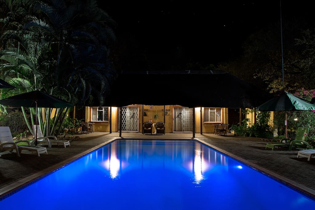 Pool at night