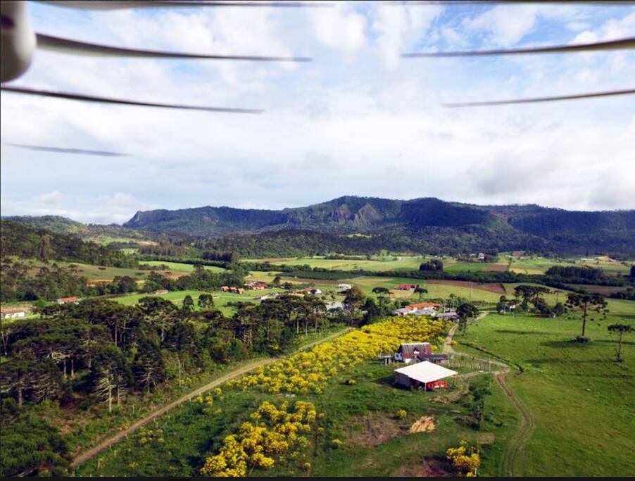 Vista aérea da região