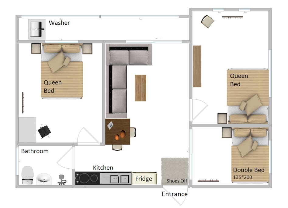 Layout of our apartment