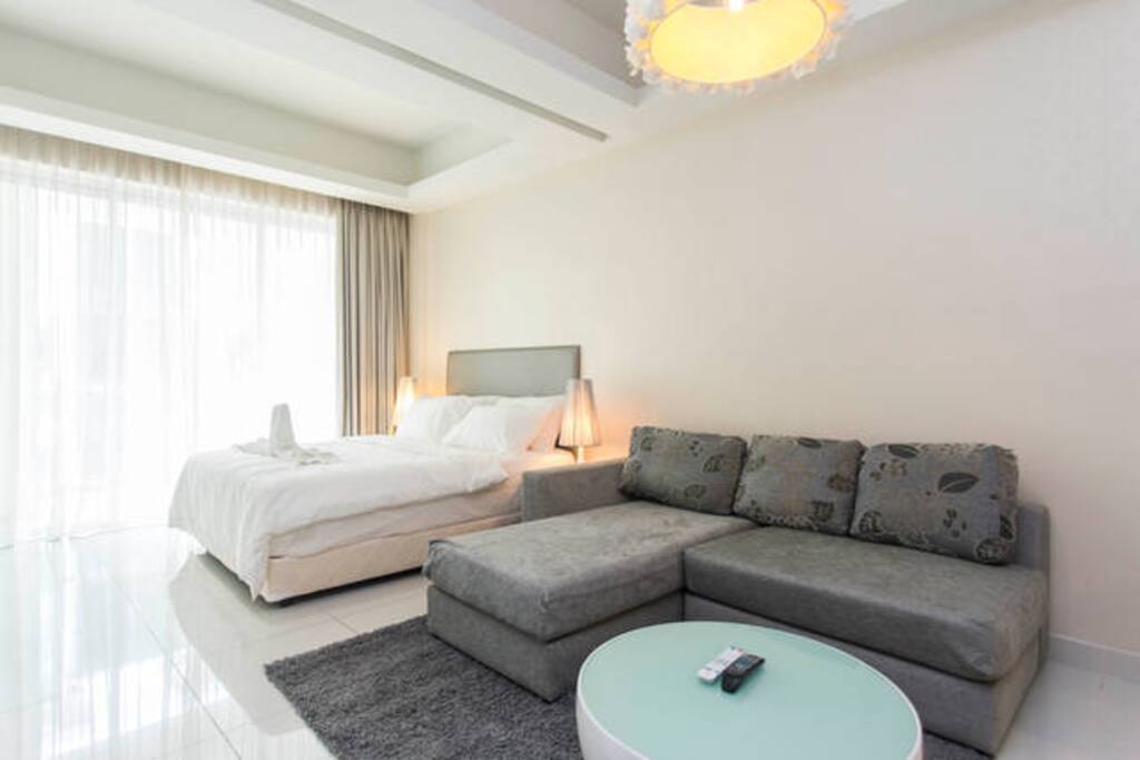 Laze about here, or have a friend stay over as this L-shape sofa is able to fit a grown-up