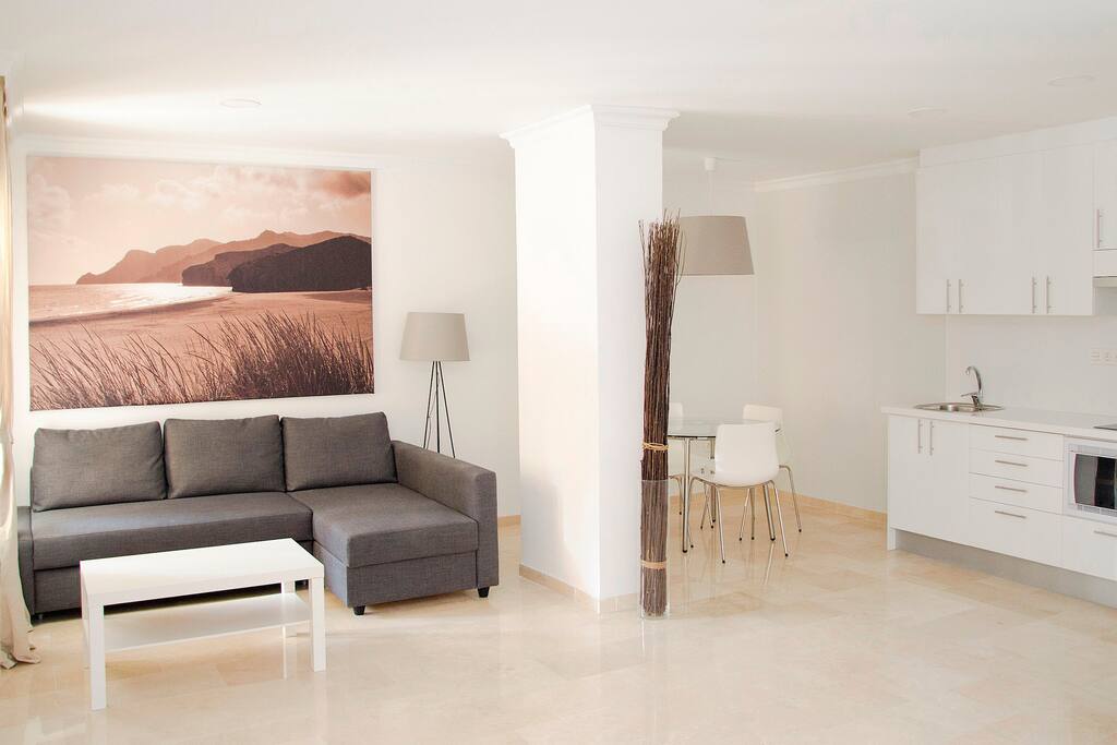 Zona de descanso y cocina