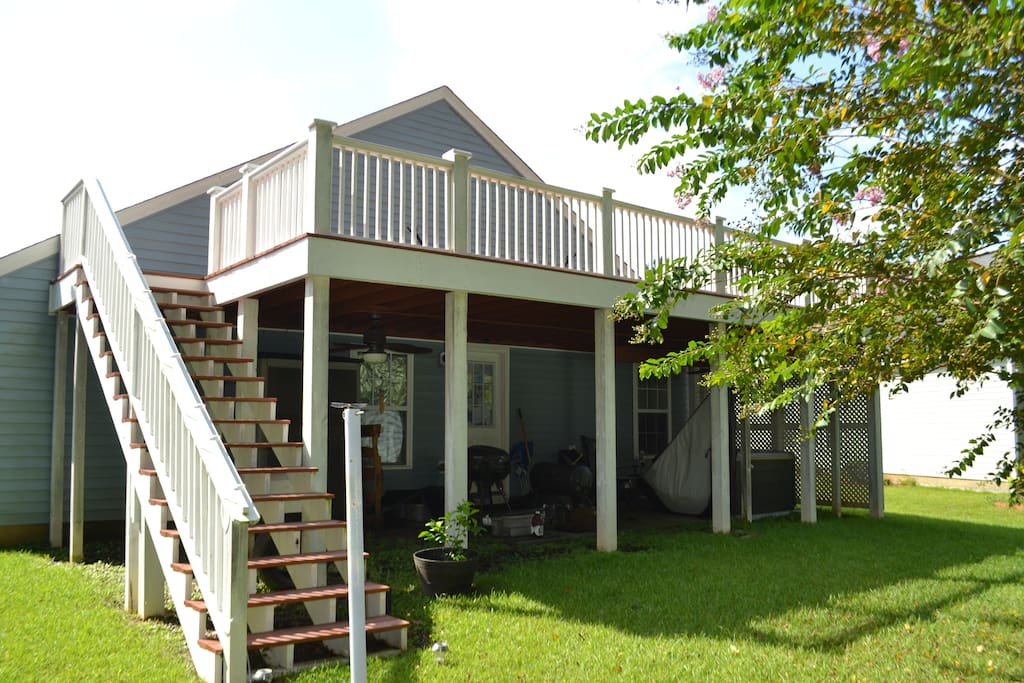 Deck from back yard