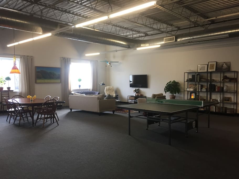 Another angle of the open loft space.